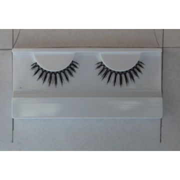 Black Human Hair Pure Handmade False Eyelashes Artificial Natural Looking